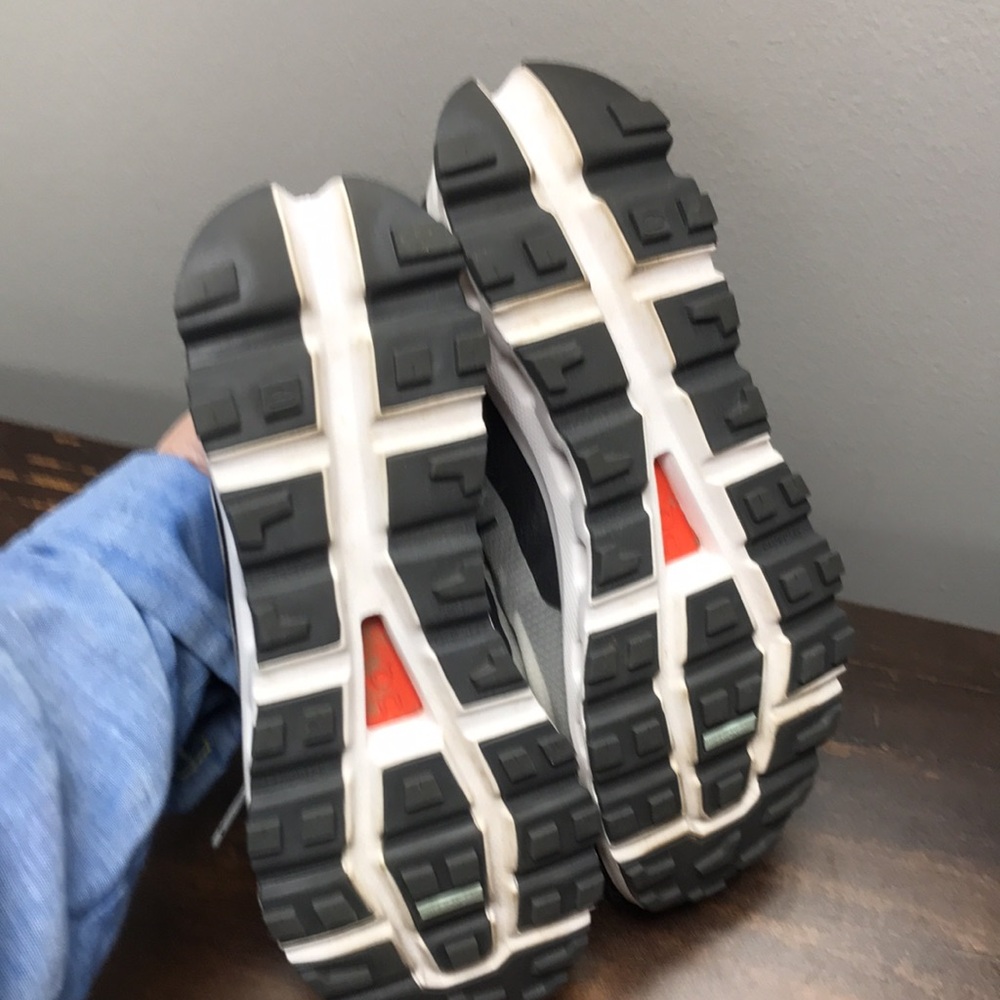 On Running Women's White and Gray Trail Running Shoes - Picture 8 of 11